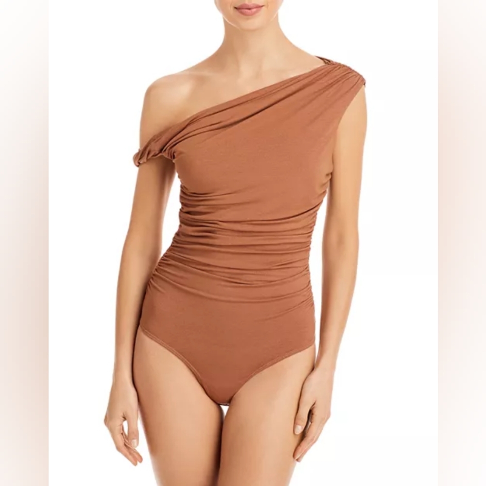 NWT AGOLDE Hilma Twist Sleeve Bodysuit XL